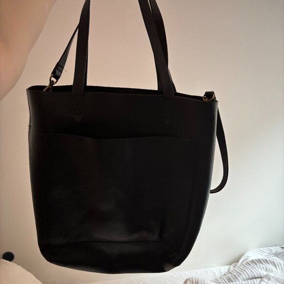 Madewell Medium Transport Tote Leather Black - Picture 2 of 6
